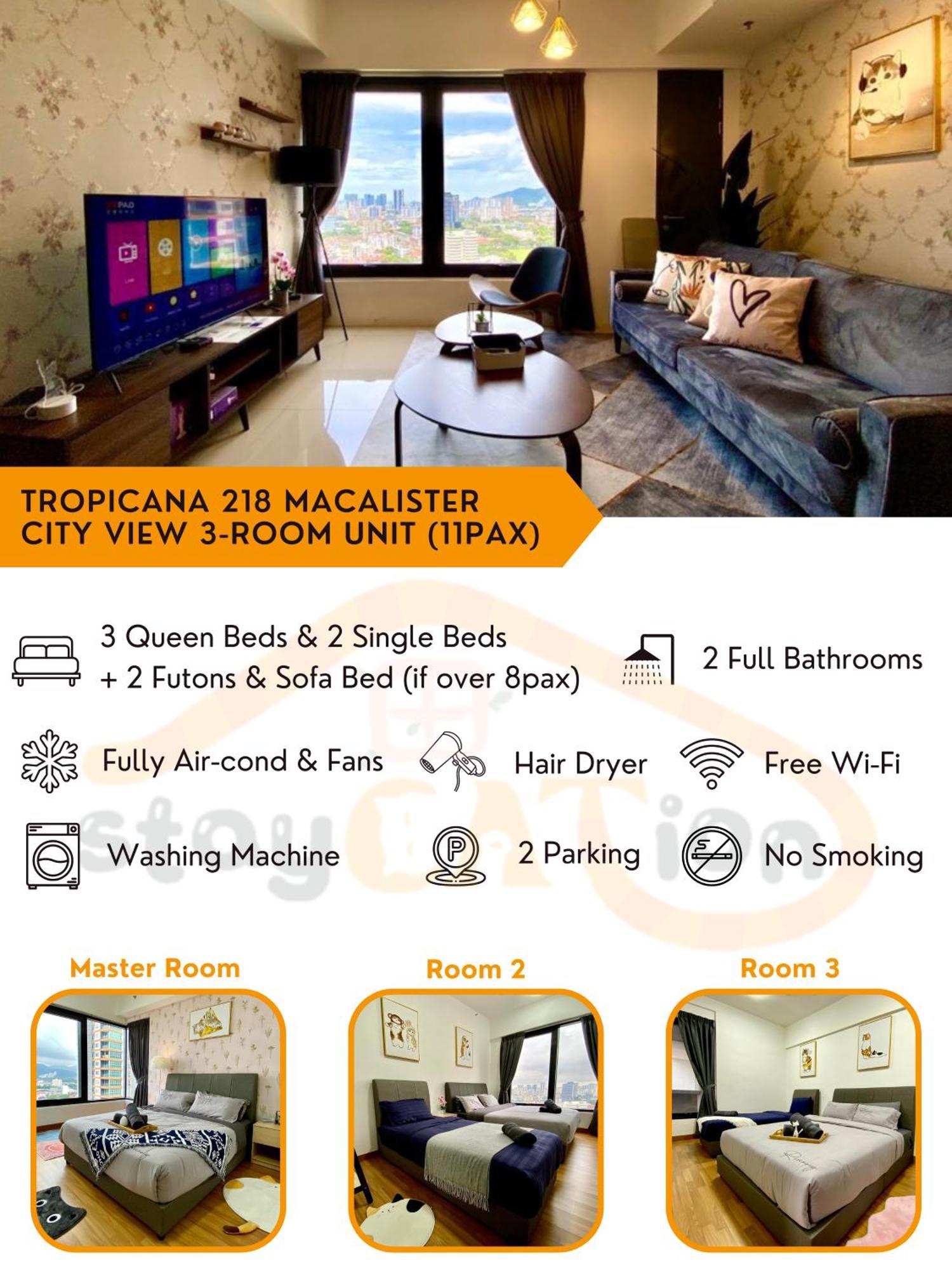 Tropicana 218 Macalister Sea & City View By Staycation Homestay Georgetown Exterior foto